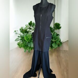 BCBGMaxAzria Elegant Black Sleeveless Cocktail Dress Size Medium